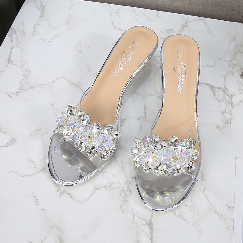 Slipsole Korean style summer transparent slippers