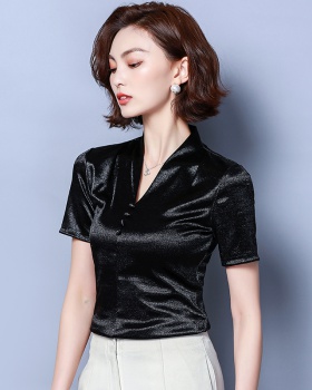 Real silk sweater long sleeve bottoming shirt for women