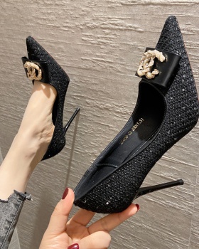 France style high-heeled shoes pointed shoes for women
