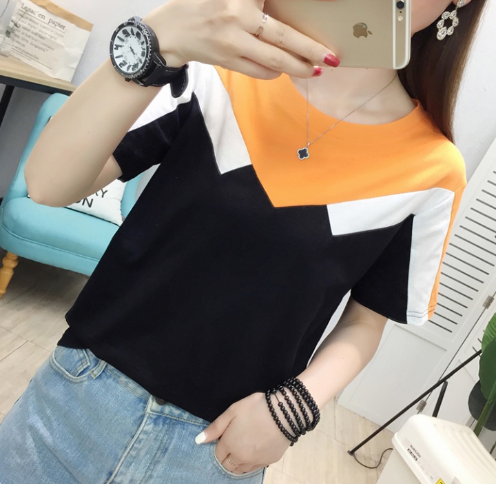 Summer short sleeve T-shirt slim Korean style tops