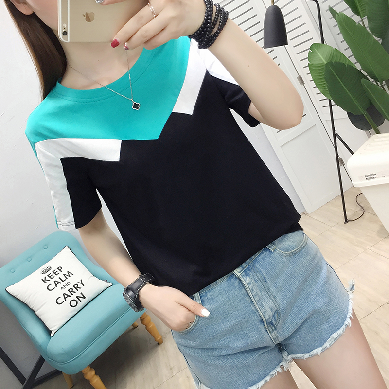 Summer short sleeve T-shirt slim Korean style tops