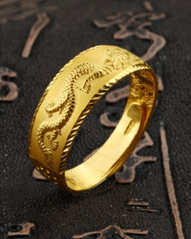 Opening gold retro ring fashion domineering jewelry