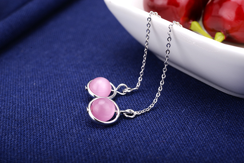 Opal simple ear-drop tassels earrings for women