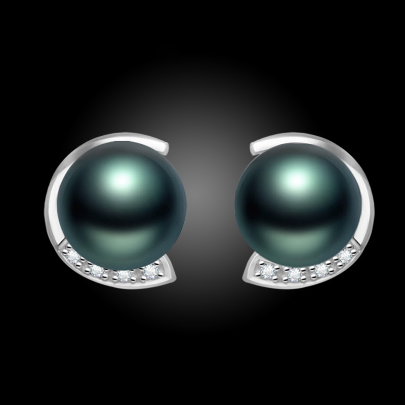 Temperament imitation of natural stud earrings pearl earrings