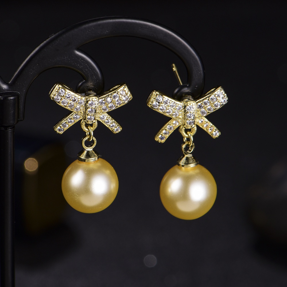 Korean style earrings bow stud earrings for women