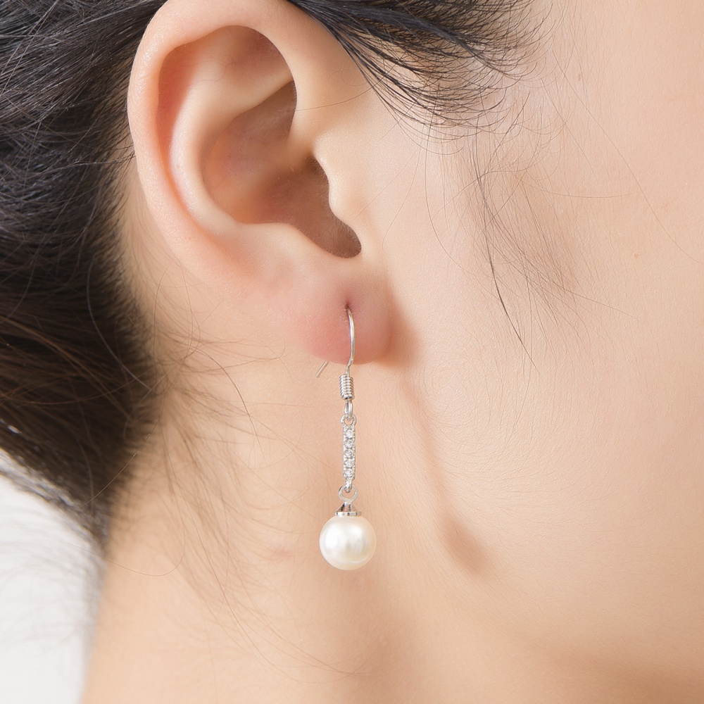Natural long earrings Korean style ear-drop for women