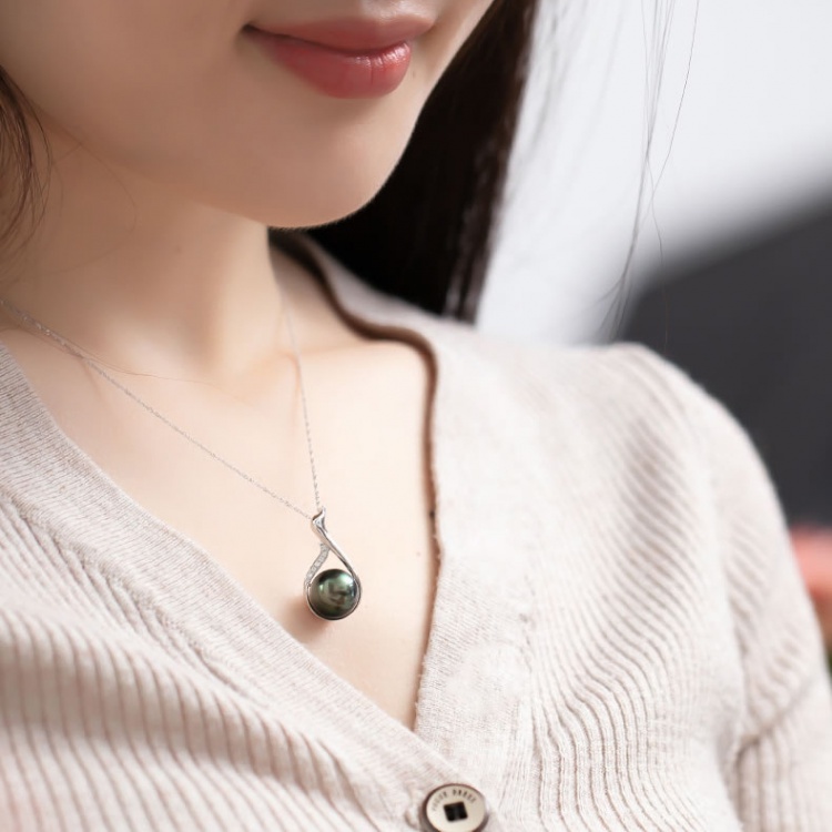 Zircon fashion clavicle necklace pearl necklace for women
