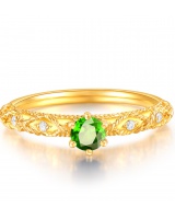 European style temperament accessories opening gold ring