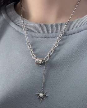 Sterling silver hip-hop pendant necklace for women