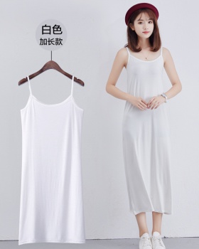 Lengthen strap dress Korean style sleeveless dress