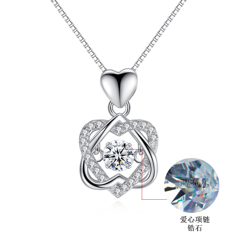 Pendant jewelry antique silver necklace for women