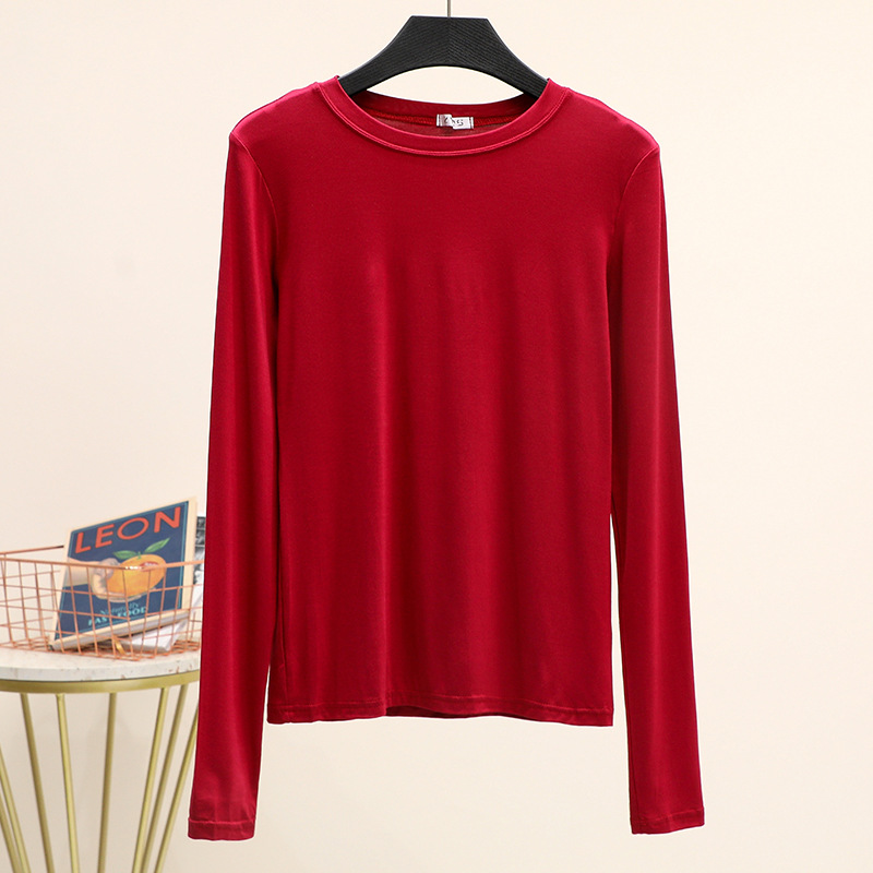 Large yard pure T-shirt modal tops for women