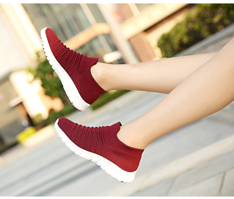 Casual spring shoes mesh portable lazy shoes