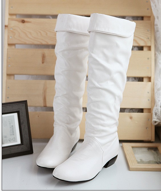 Low thick round women's boots winter Casual boots