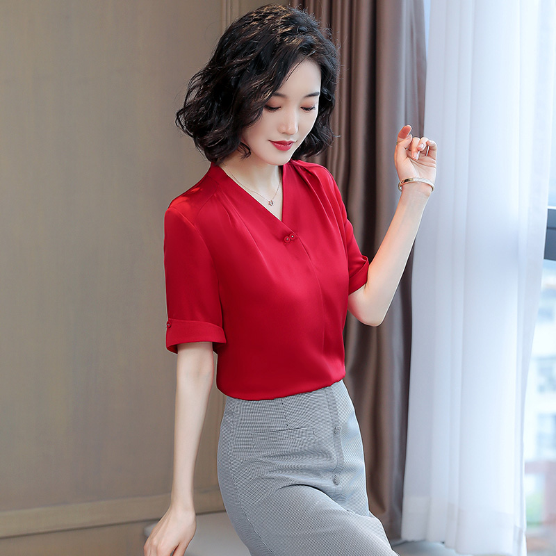 Western style summer T-shirt loose tops for women