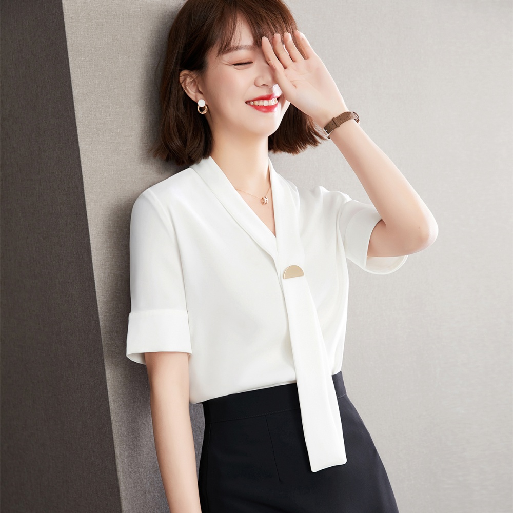 Long sleeve small shirt white shirt for women