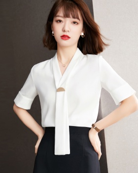 Long sleeve small shirt white shirt for women