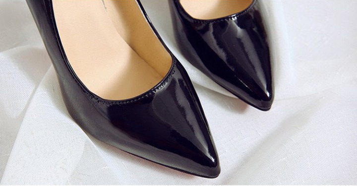 Patent leather high-heeled shoes spring shoes for women