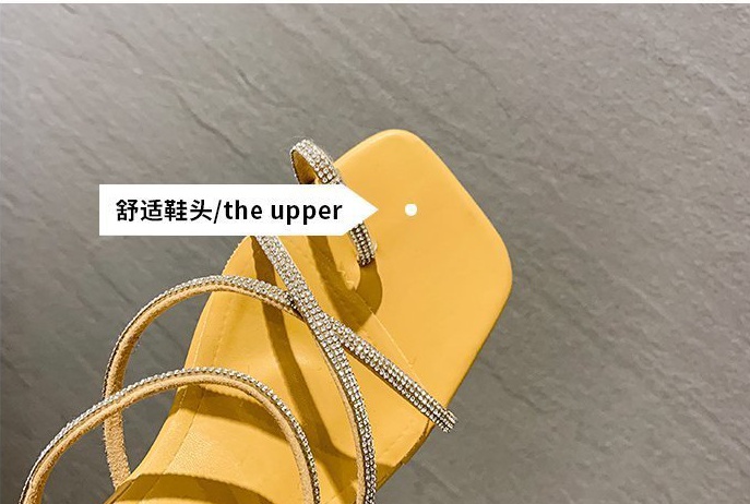 Middle-heel Korean style  summer thick slippers
