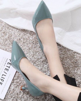 Low pointed spring high-heeled shoes simple fashion shoes