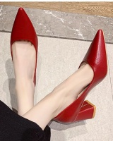 Low fashion shoes thick high-heeled shoes for women