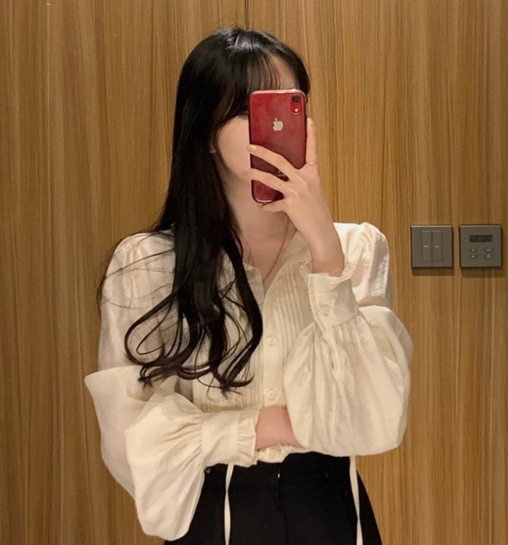 Romantic France style long sleeve Korean style shirt