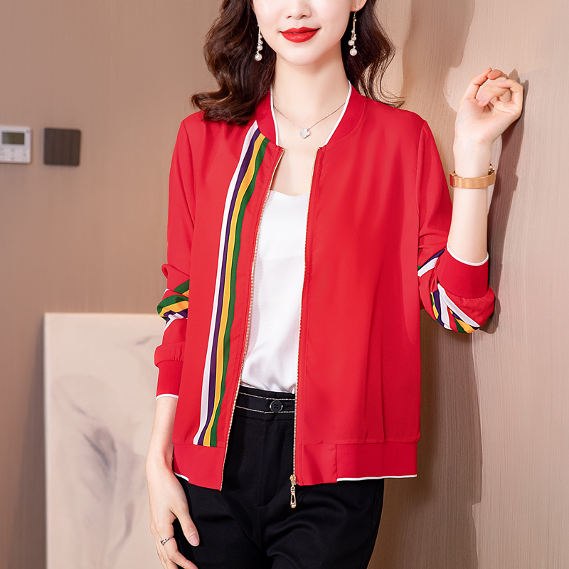 Spring and summer thin sun shirt printing tops for women