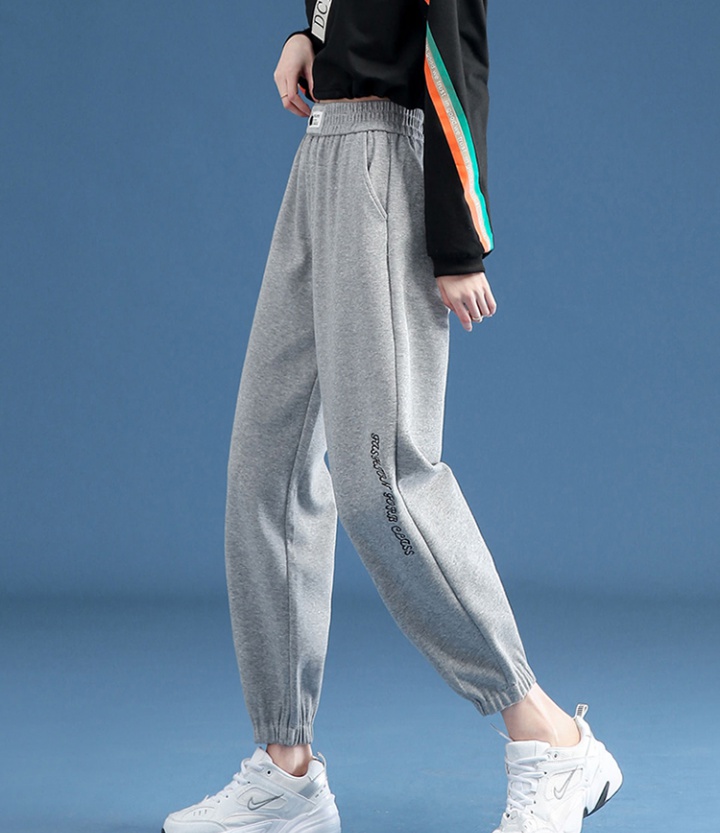 Casual college style summer thin harem all-match sweatpants