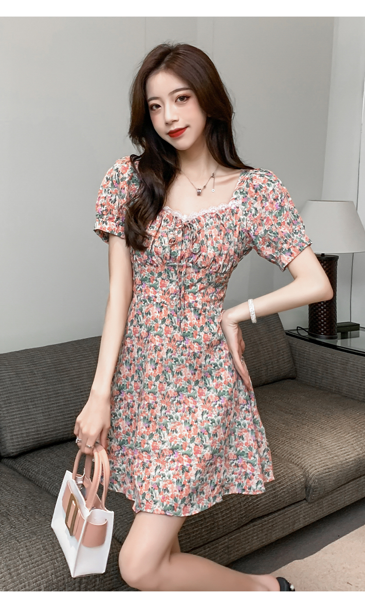 Temperament summer chiffon Korean style fashion dress