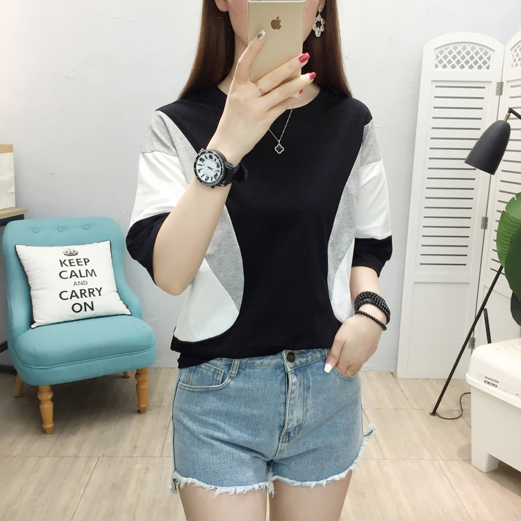 Summer large yard T-shirt pure cotton tops for women