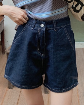 All-match slim short jeans