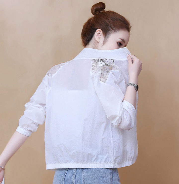 Summer hollow jacket thin embroidery shirts for women