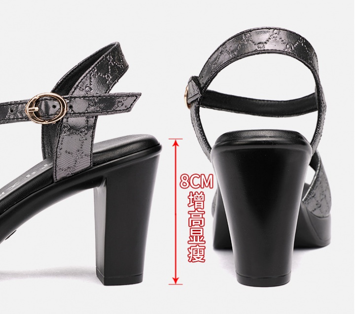 All-match high-heeled platform fashion sandals for women