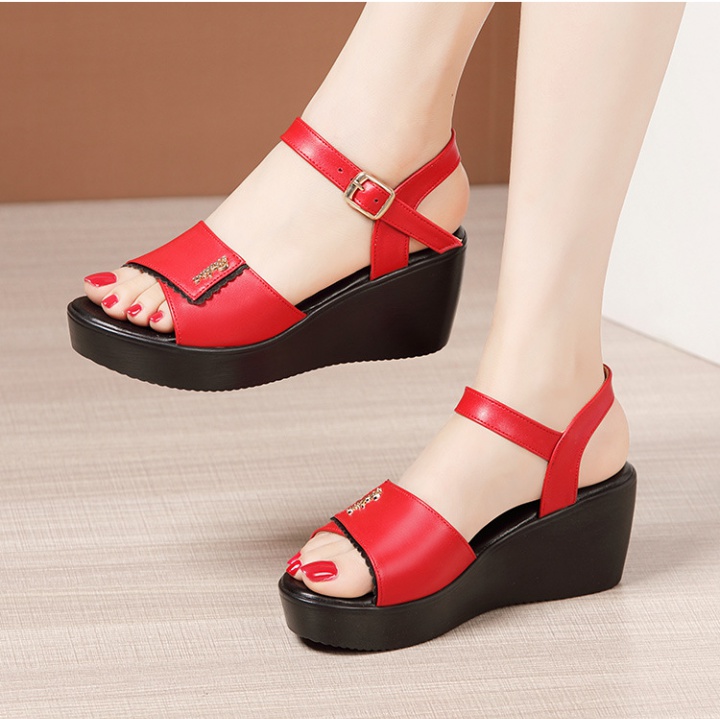 Summer slipsole sandals soft soles platform