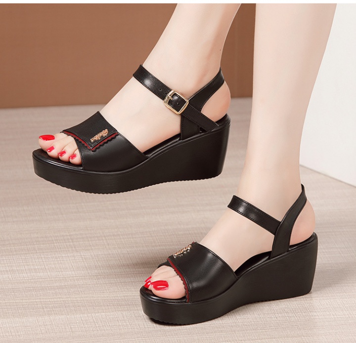 Summer slipsole sandals soft soles platform