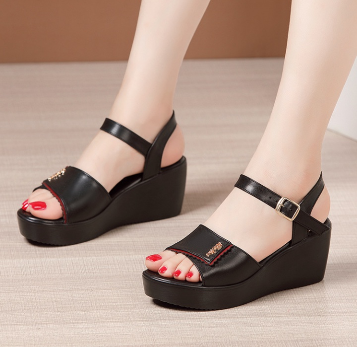 Summer slipsole sandals soft soles platform