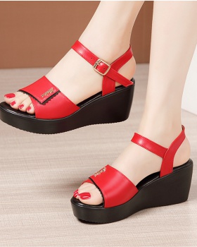 Summer slipsole sandals soft soles platform
