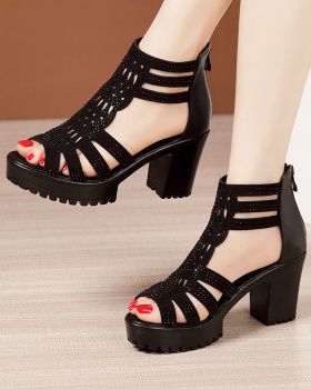 Fashion thick platform soft soles all-match sandals for women