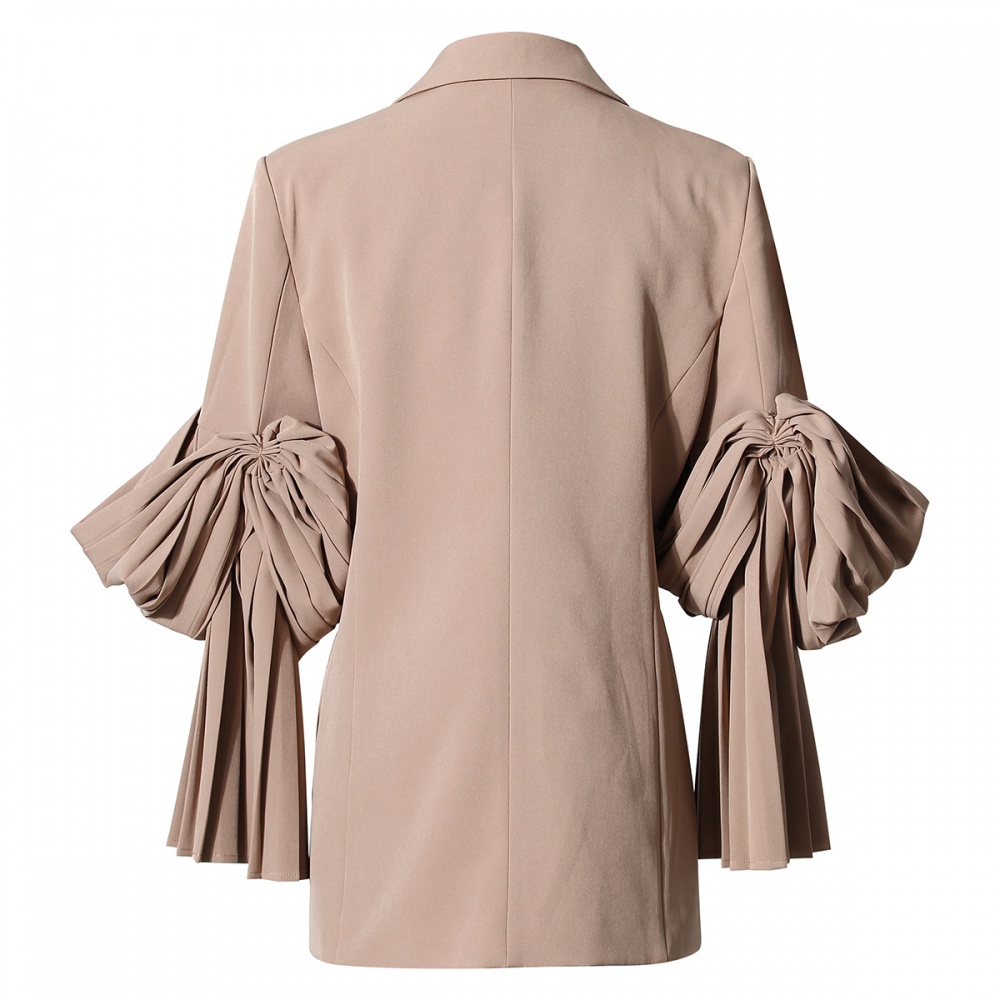 Retro pinched waist tops loose Korean style coat for women