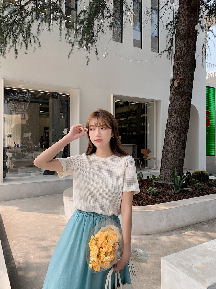 Korean style tops short sleeve T-shirt for women