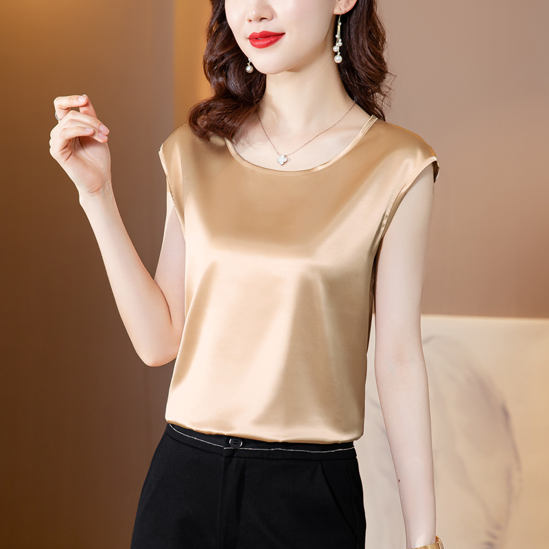 Sleeveless vest spring and summer tops for women