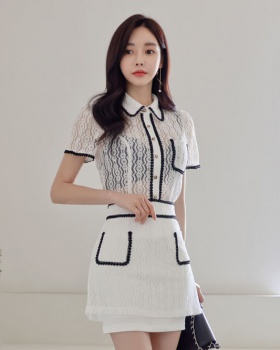 Package hip light shirt Korean style skirt 2pcs set