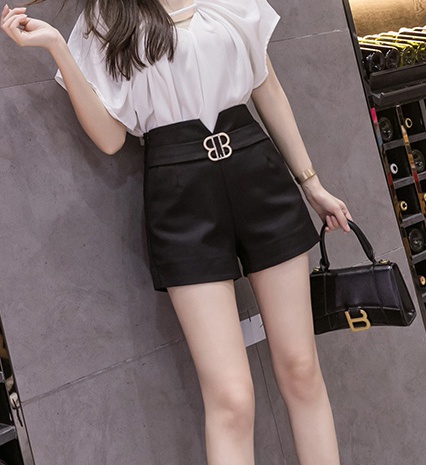 Straight pants loose suit pants summer shorts for women