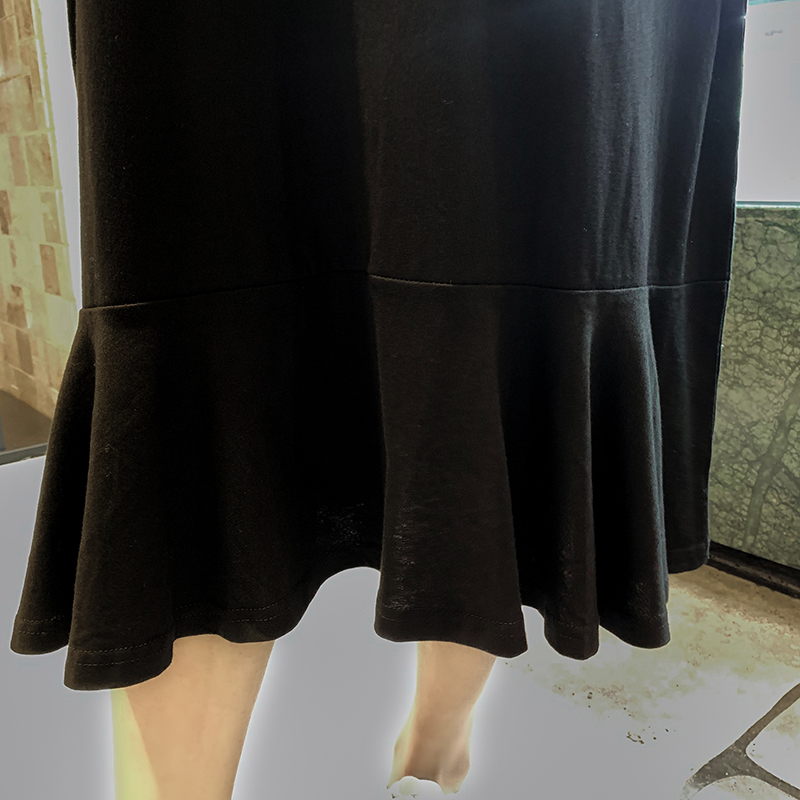 Casual loose fat dress big skirt slim cotton T-shirt