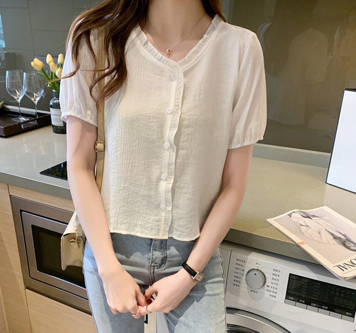 Temperament fashion tops Western style cool small shirt