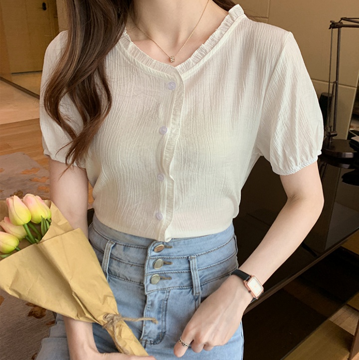 Temperament fashion tops Western style cool small shirt