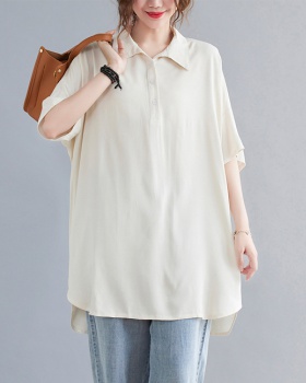 Casual loose tops fat Western style shirt for women
