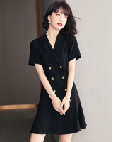 Short sleeve business suit France style dress for women