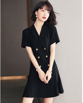 Short sleeve business suit France style dress for women