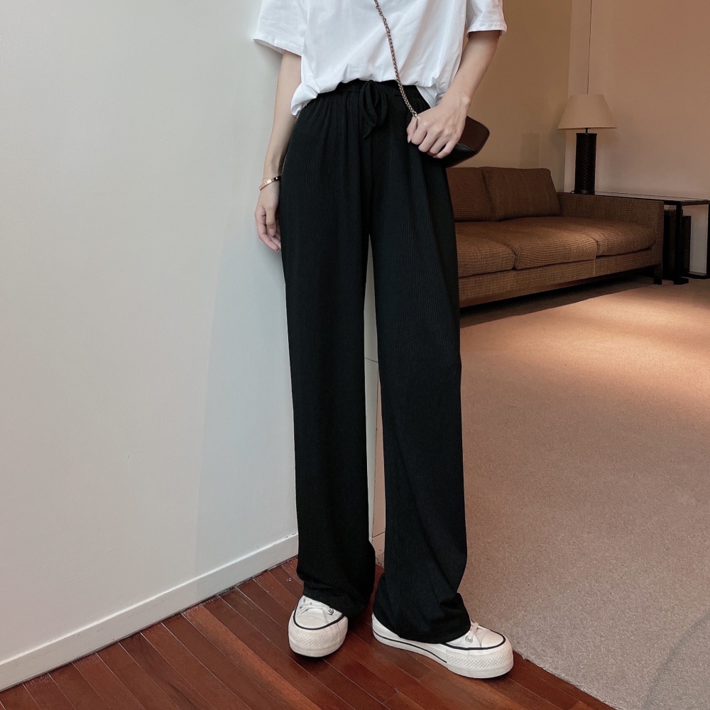 Loose all-match wide leg pants straight casual pants for women